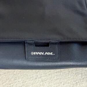 Vintage PAN AM Travel Organizer Roll Up Toiletry Kit Airline Amenity Bag Blue